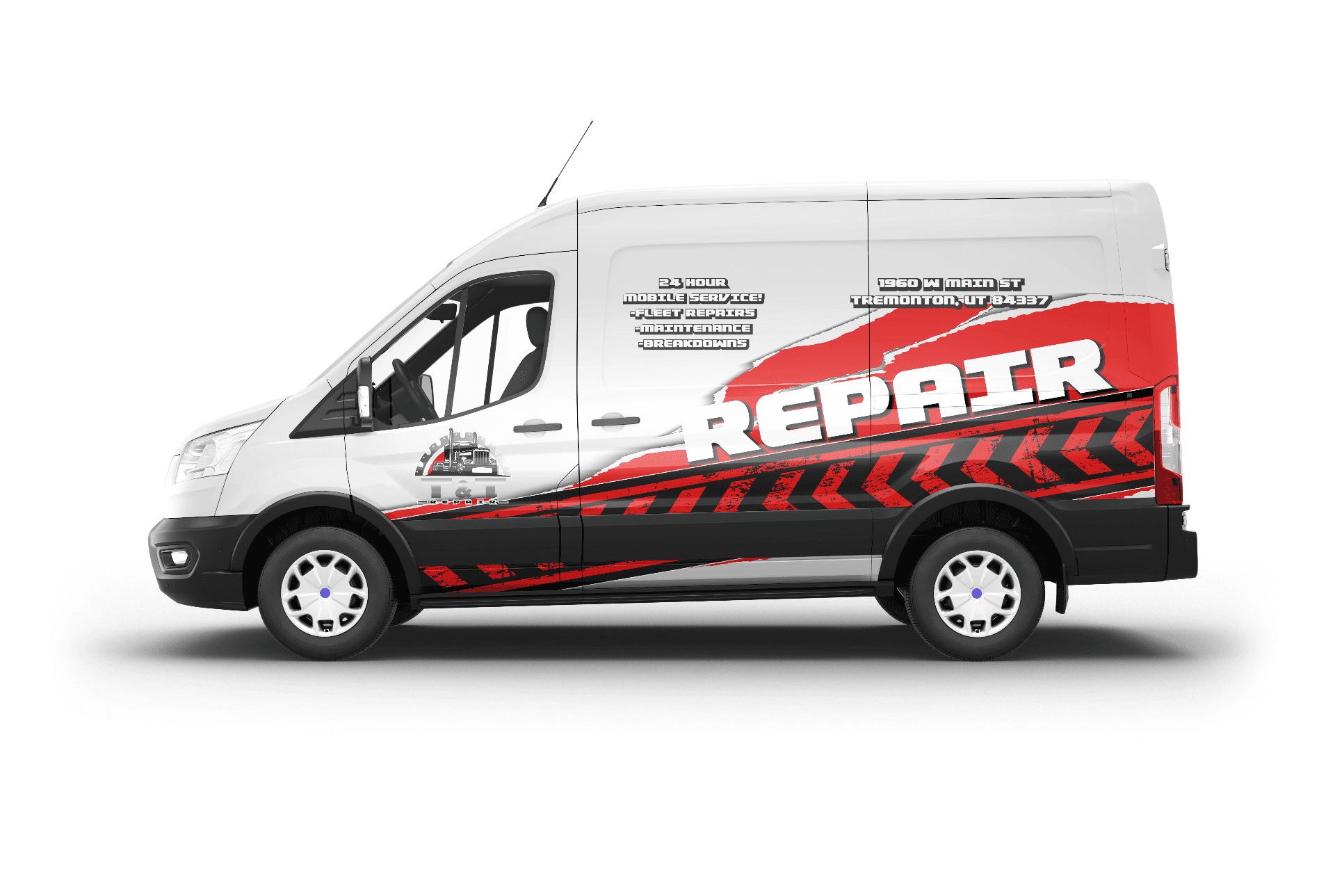 Generic van wrap — forgettable